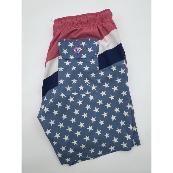 SSCO Southern‎ Shirt Co. Lined 6" Shorts AOP Swim Trunks Drawstring Mens Medium - Picture 1 of 13